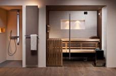 De moderne sauna past ook in badkamer - bouwenwonen.net