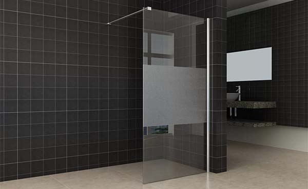 Een douchewand, modern voor badkamer - bouwenwonen.net