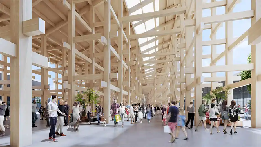 Gigantische houten ring als blikvanger op Expo 2025 in Osaka