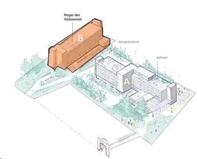 De Regie der Gebouwen centraliseert diensten van de FOD Justitie en FOD Financiën in Halle