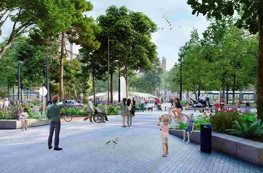 BAM wint gunning herinrichting Hofplein Rotterdam