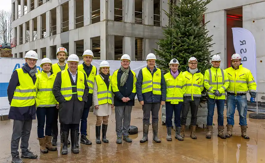 Hoogste bouwpunt bereikt op MALT-site in Mechelen