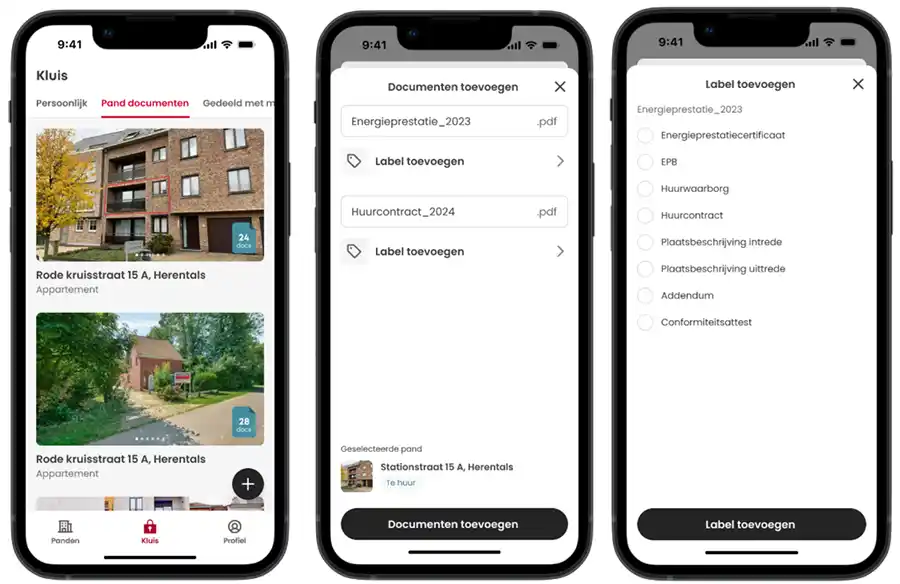 Nieuwe innovatieve app voor beheer van vastgoeddocumenten