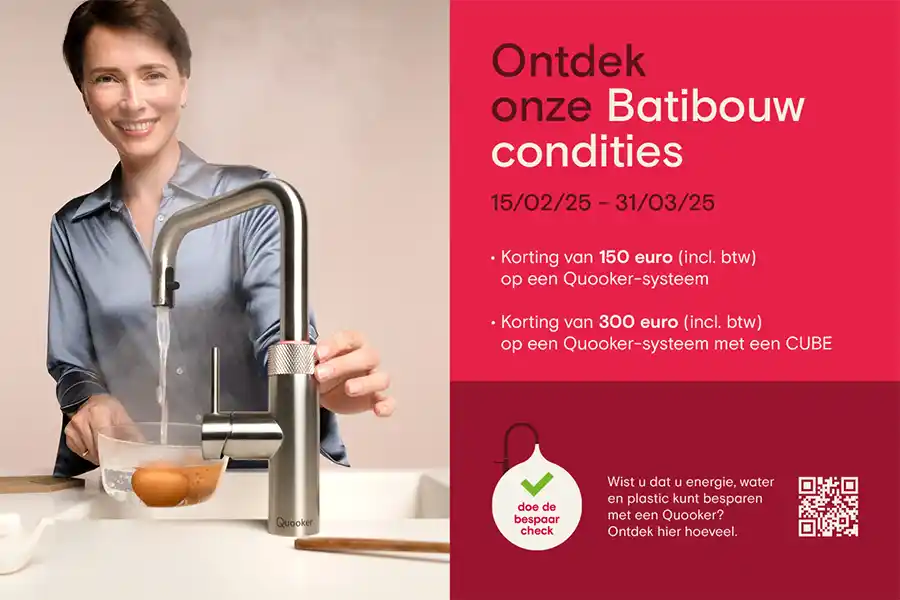 Quooker presenteert nieuwste innovaties op Batibouw 2025