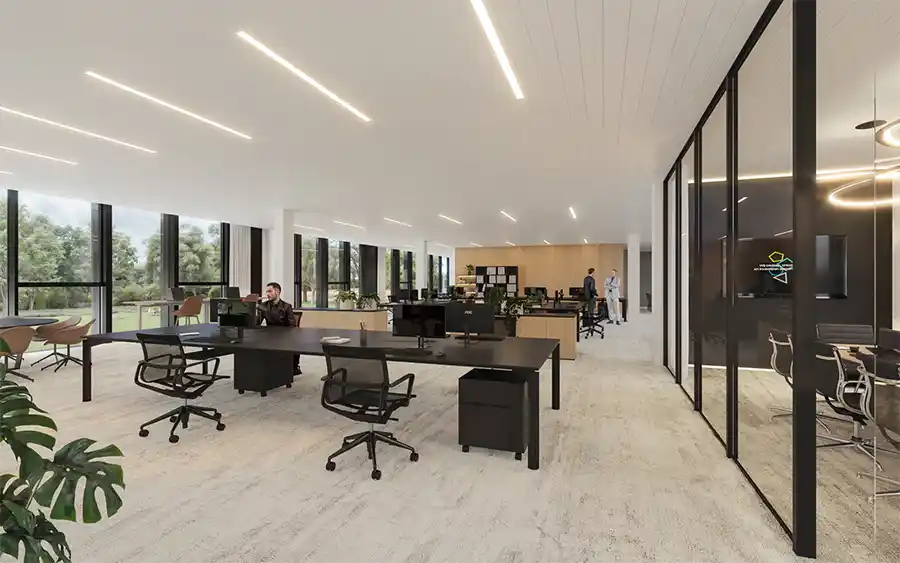 Nieuwe kantoorgebouwen Twin Offices in Lokeren