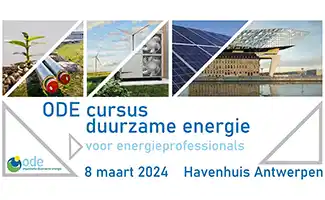 ODE cursusdag duurzame energie voor energieprofessionals op 8 maart