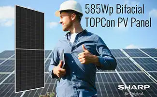 Nieuw bifacial TOPCon-zonnepaneel opgewaardeerd vermogen van 585 W